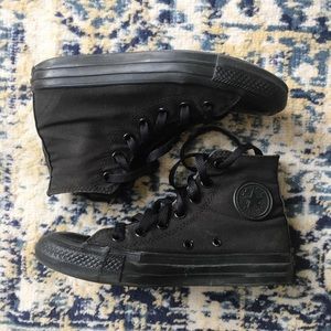black high top converse